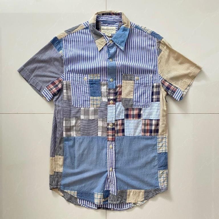 Ralph Lauren Denim Supply Vintage Patchwork Button Shirt, Men's