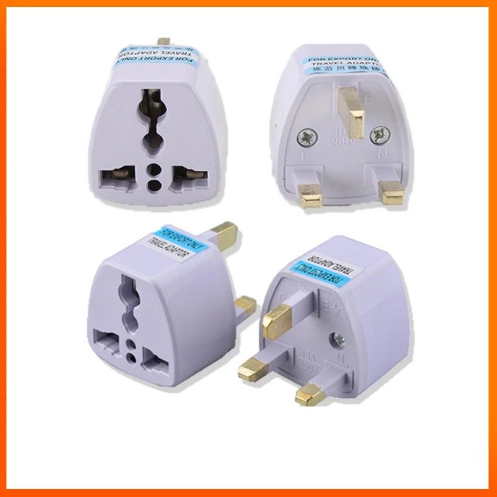 Readystock 3 Pin Conversion Plug Universal Adapter British UK / SG / Malaysia Socket Adapter ...