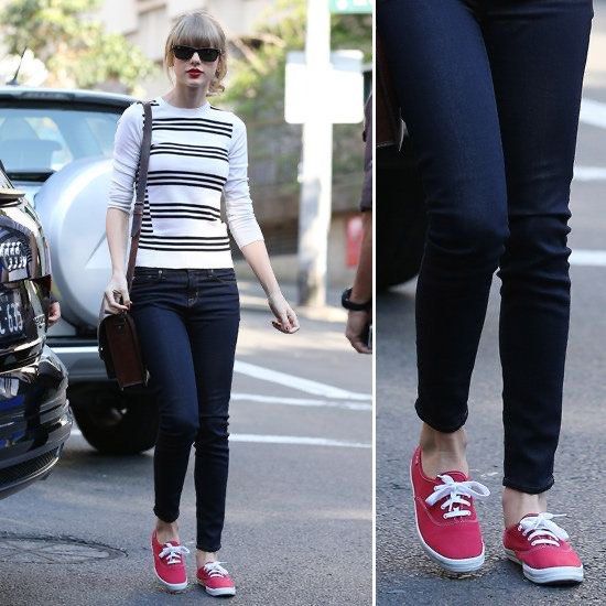 Red shop keds sneakers