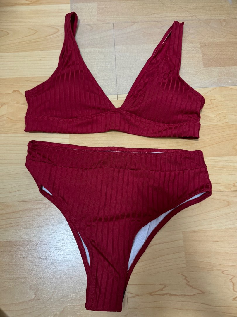red shein bikini, Women's Fashion, Swimwear, Bikinis & Swimsuits on