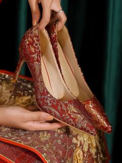 Red outlet cute shoes