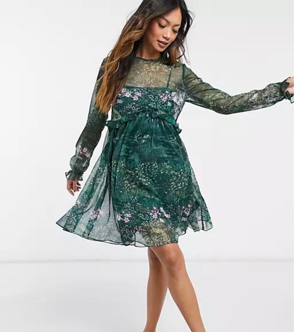 Ted baker long floral dress on sale