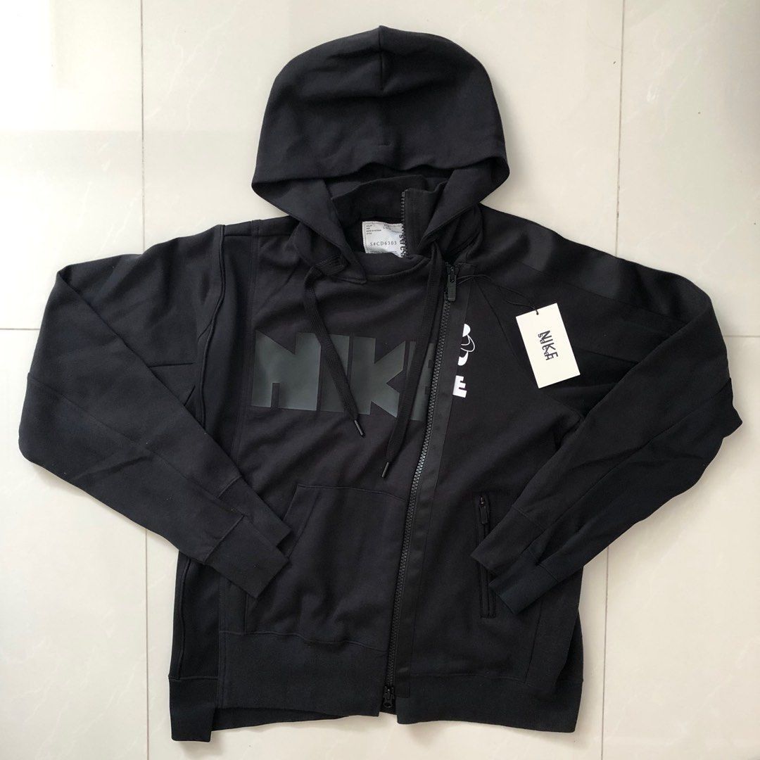 Sacai x Nikelab Double Zip Black Jacket, Men