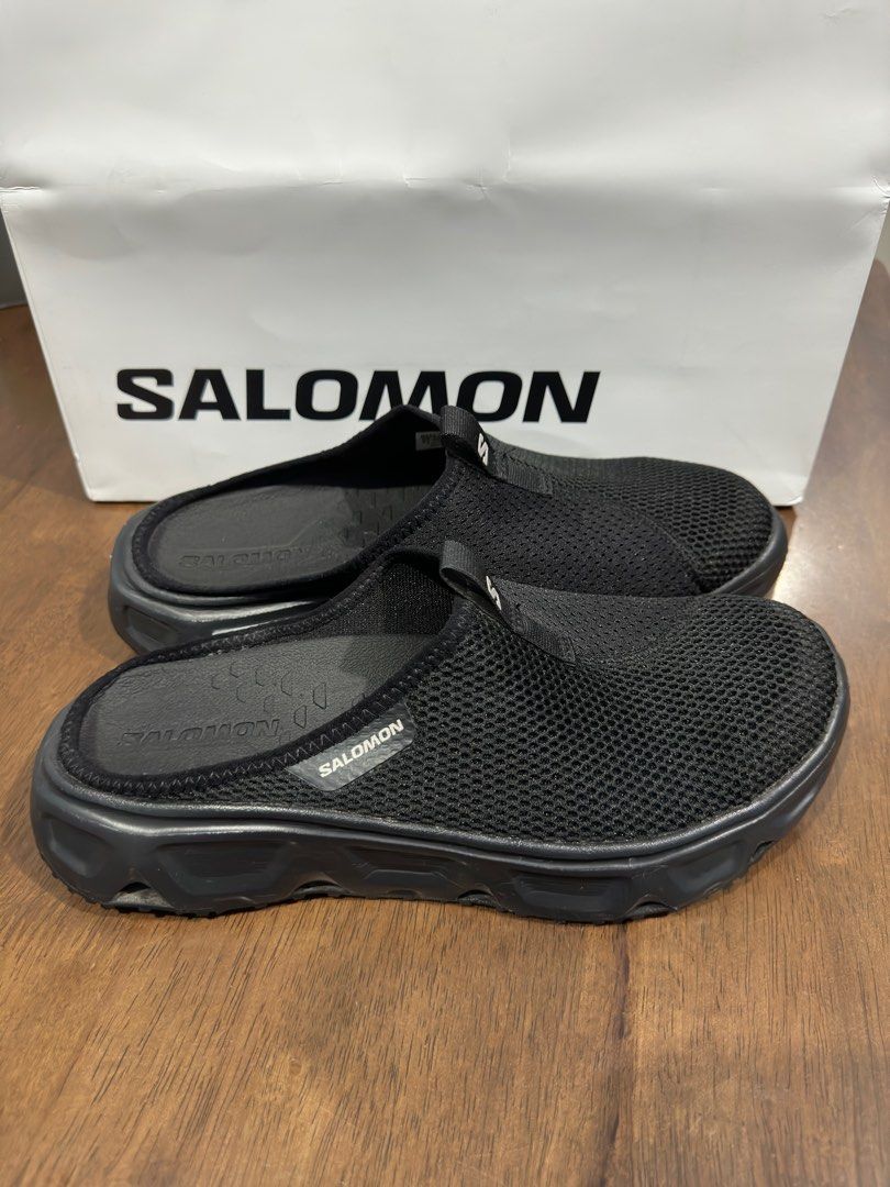 Salomon Reelax Slide 6.0 Men's Black/Alloy, Men's Fashion