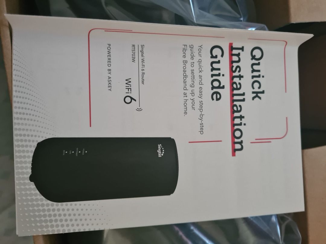 Singtel WI-FI 6 ROUTER RT5703W, Computers & Tech, Parts & Accessories ...