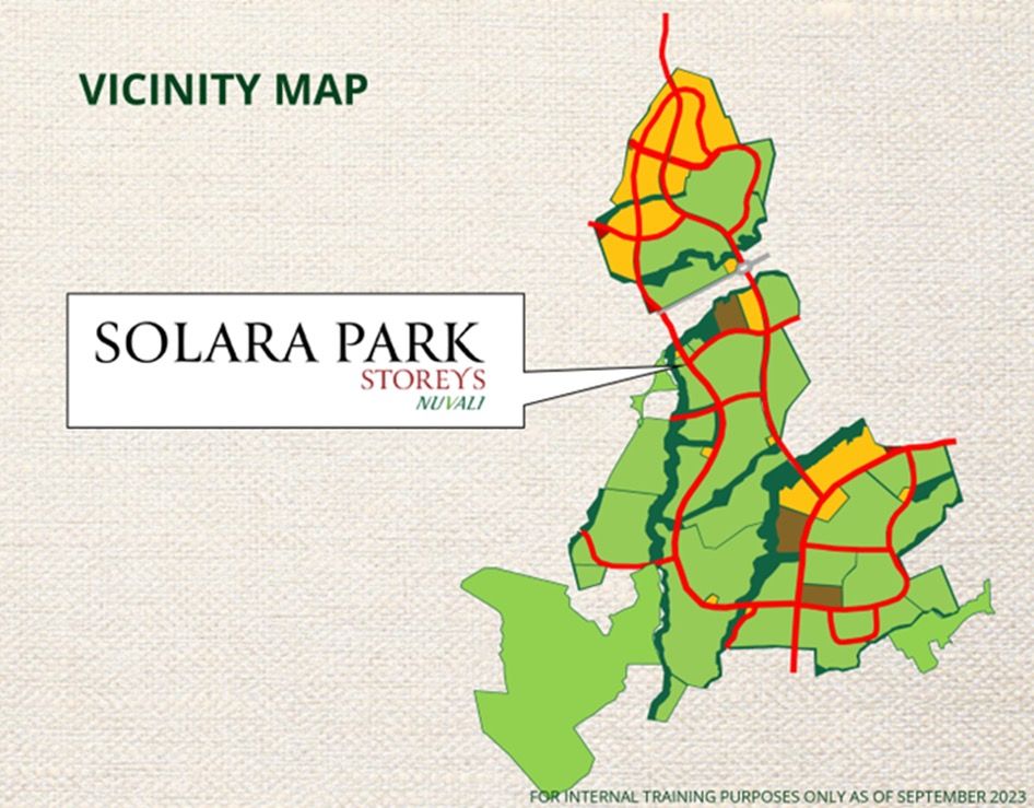 SOLARA PARK STOREYS NUVALI 1 Bedroom Unit For Sale near Xavier School