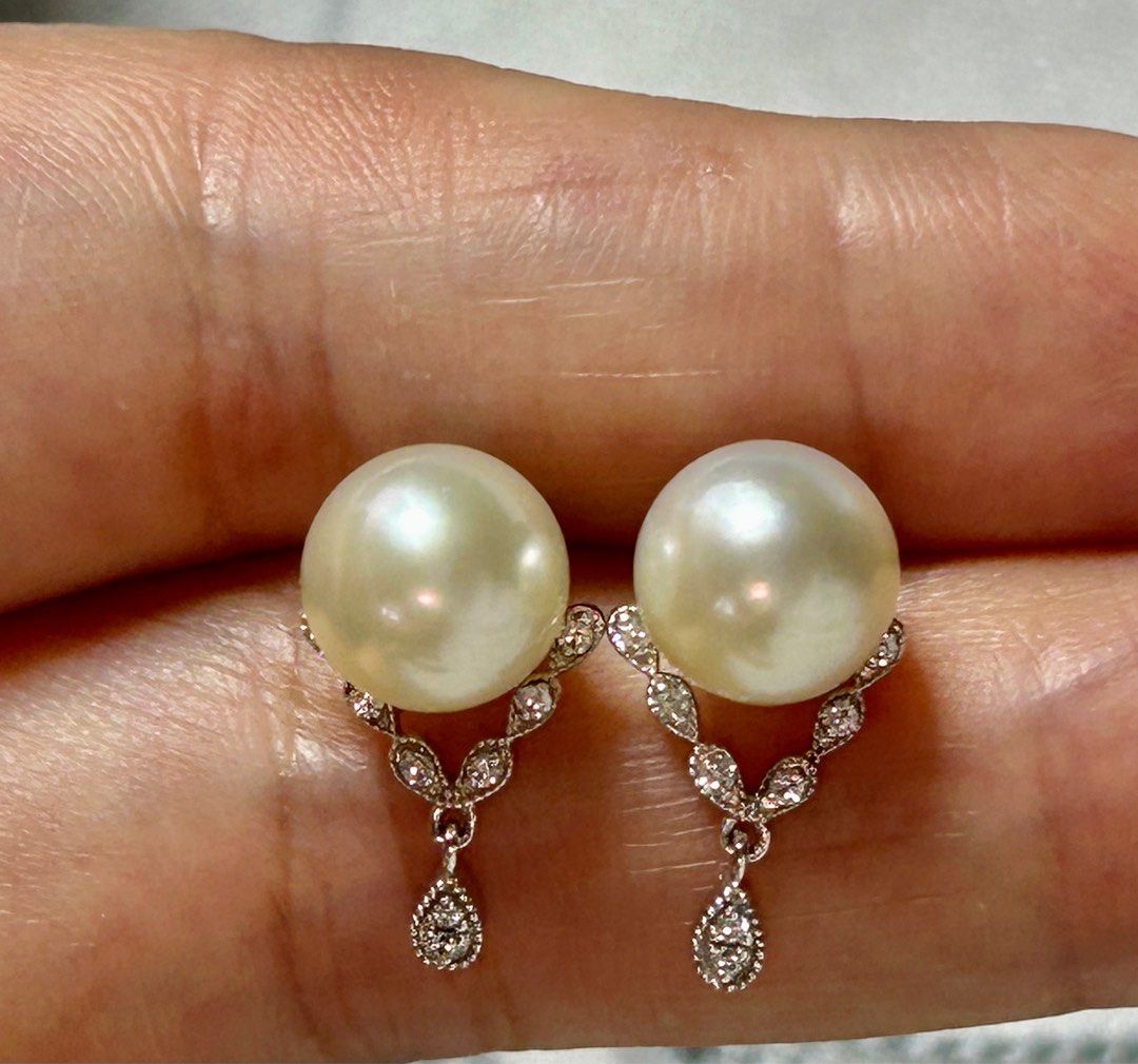 Genuine pearl stud new arrivals earrings