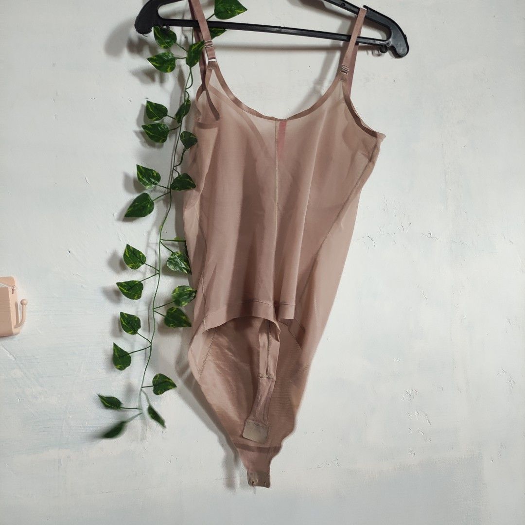 Spanx Nude One Piece Sheer Undergarment Corset Branded Thrifted spanx-nude-one-piece-sheer-undergarment-corset-branded-thrifted
