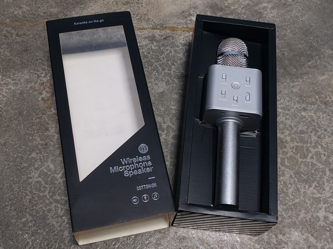 Cotton on wireless shop microphone speaker