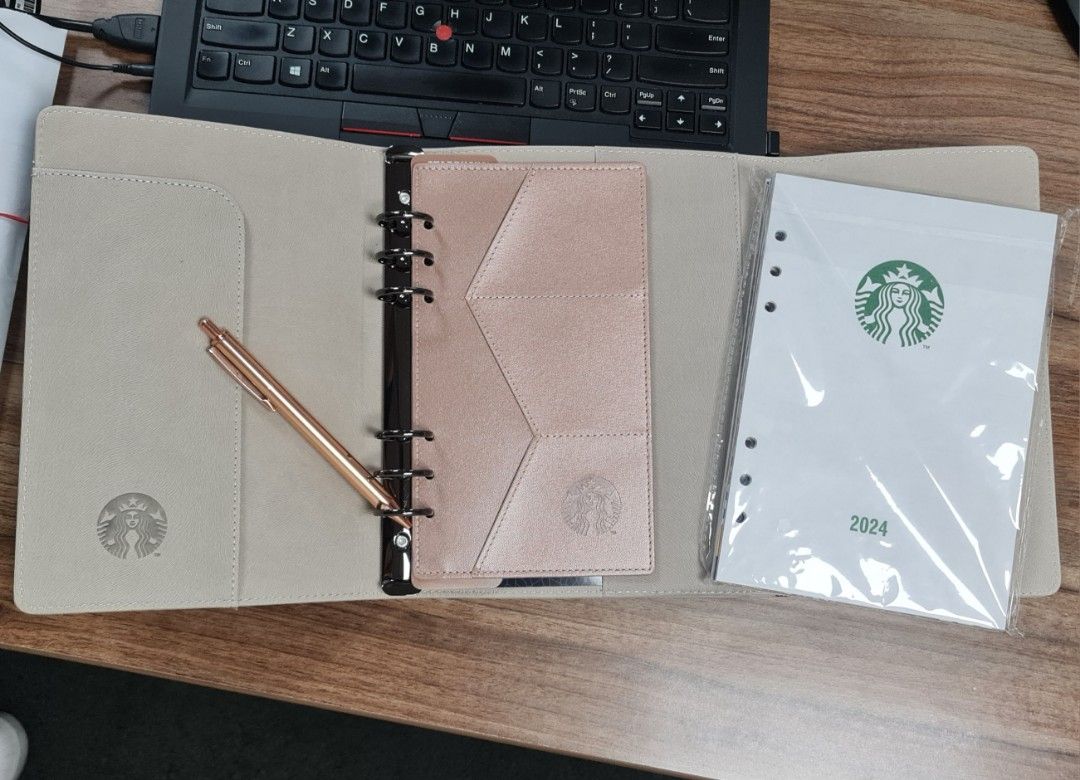 Starbucks 2024 planner (GRAY), Hobbies & Toys, Stationary & Craft