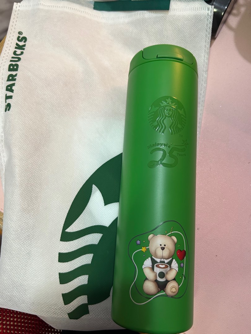Starbucks Malaysia 25th Year Celebration Green Stainless Steel Tumbler