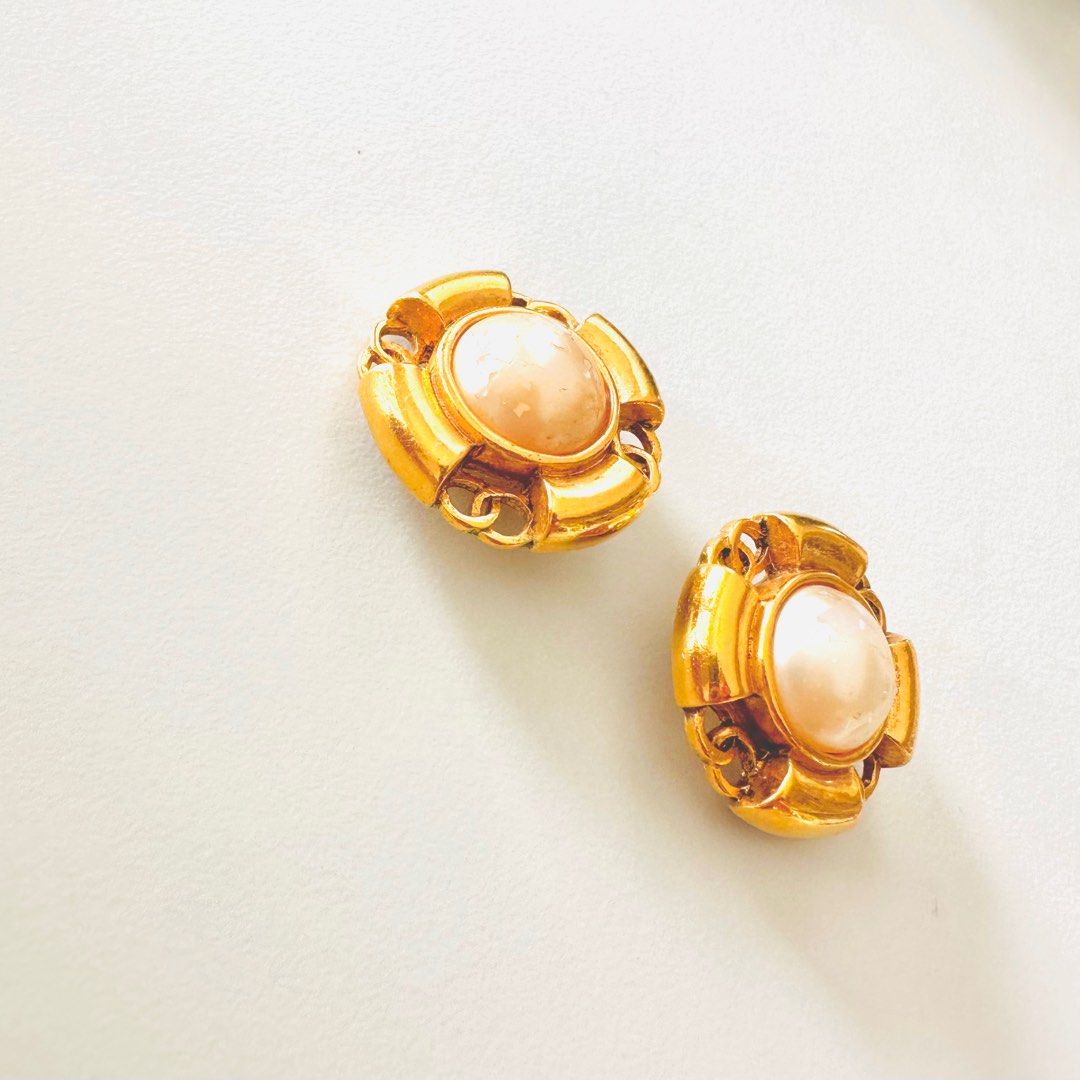 Chanel shop sign earrings