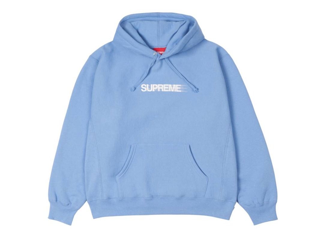 Supreme box outlet logo light blue