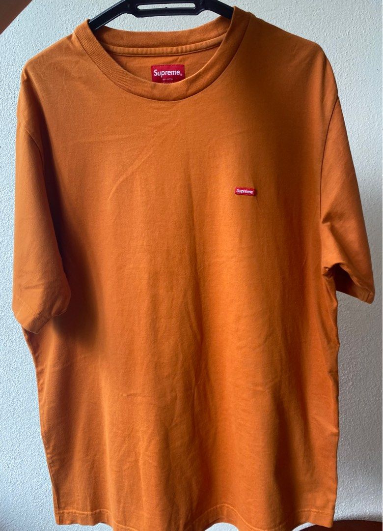 Supreme orange discount box logo tee