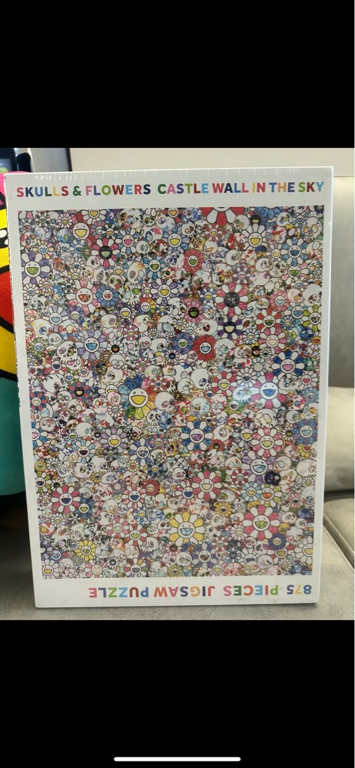 Takashi Murakami 875 Pieces Jigsaw Puzzle Multi Color Skulls And