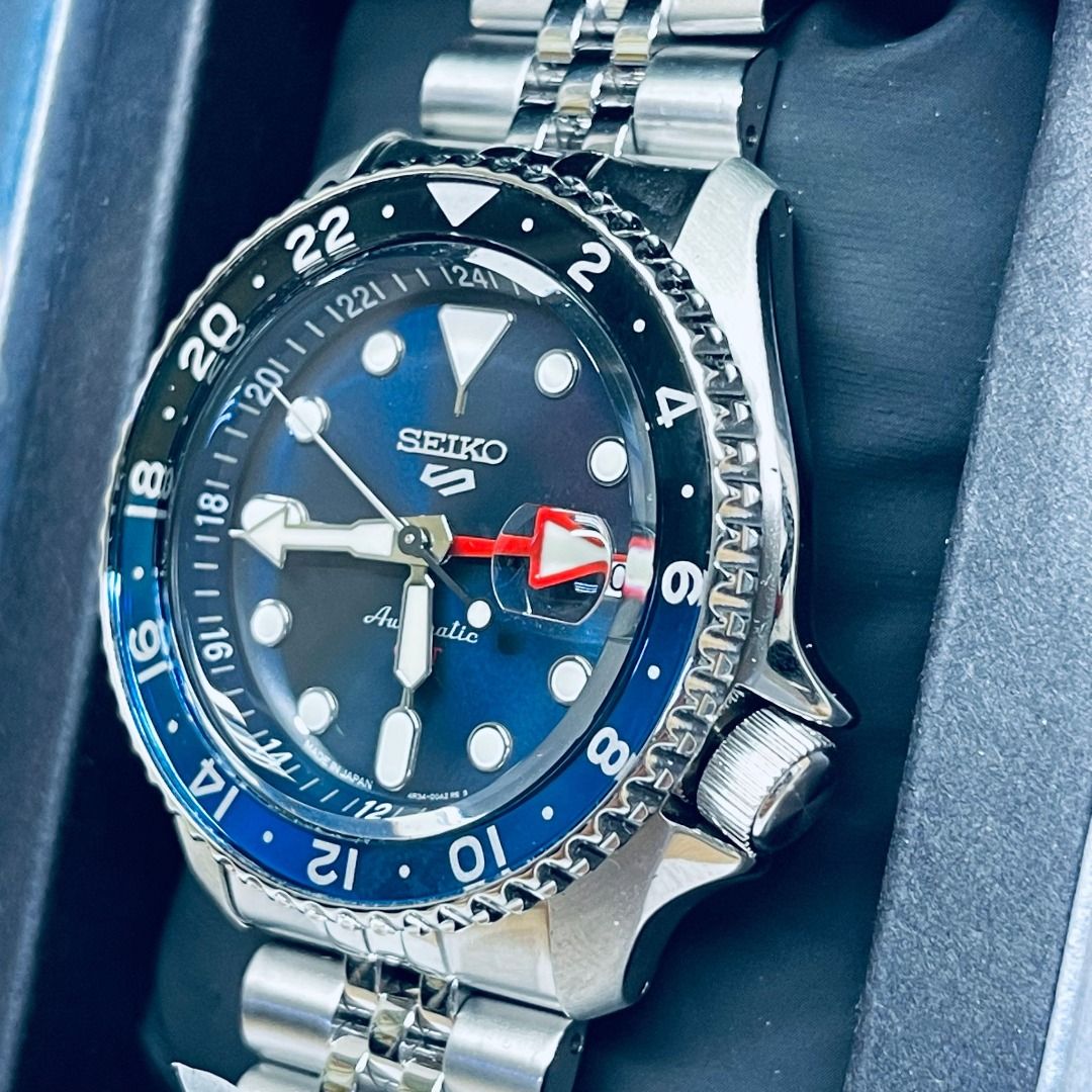 TP SEIKO 5 SSK003J8 GMT Automatic Men Watch 42mm Men s Fashion Watches Accessories Watches on Carousell