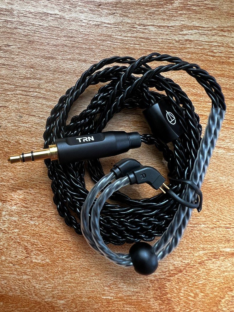 TRN 6-core braided 0.78mm 3.5mm IEM upgrade cable no mic, Audio ...