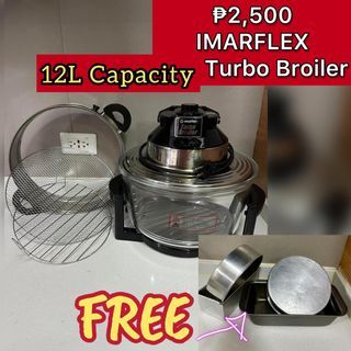 Turbo Broiler 12L Capacity IMARFLEX brand (preloved)