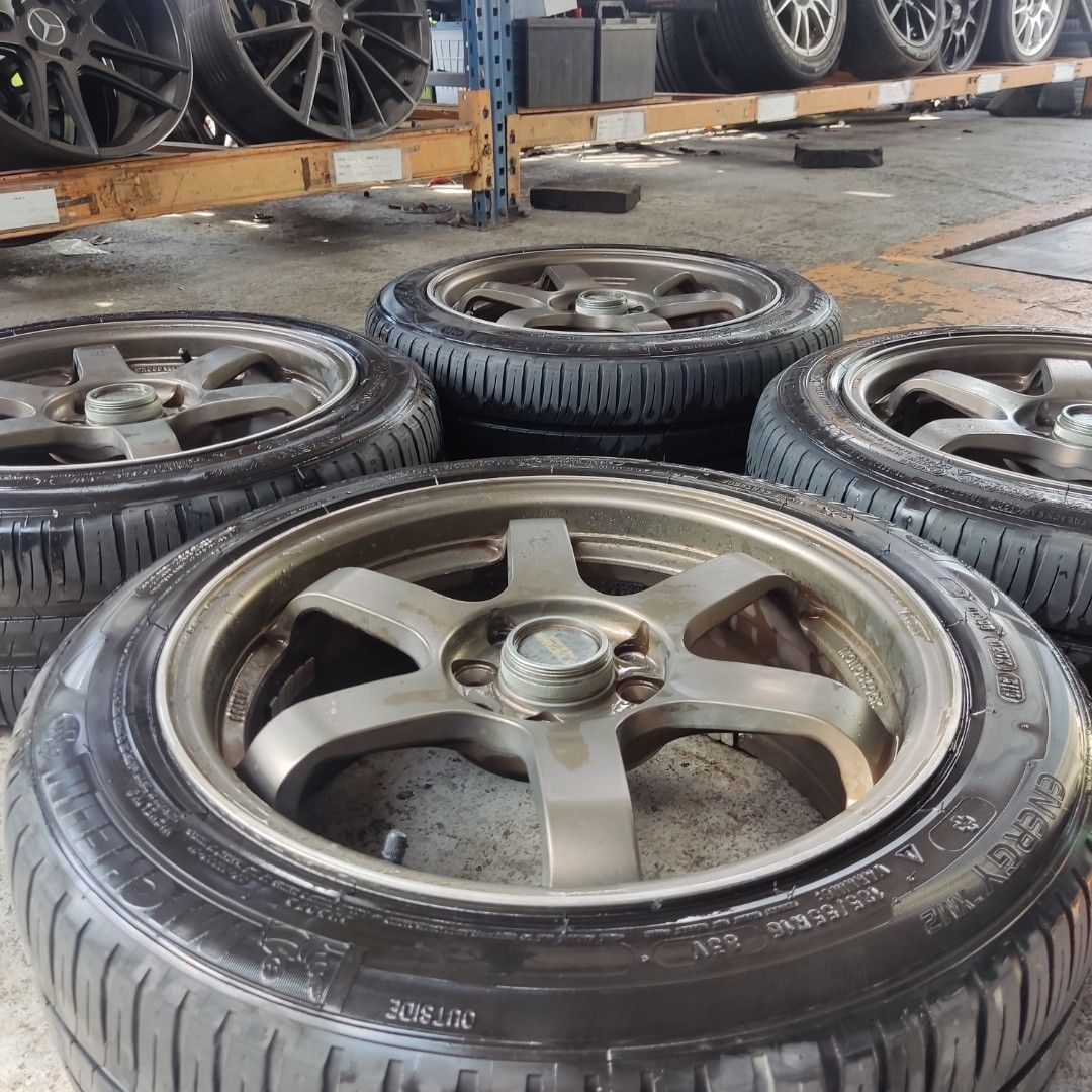 Used 16 inch Rims with tyres, Car Accessories, Tyres & Rims on Carousell