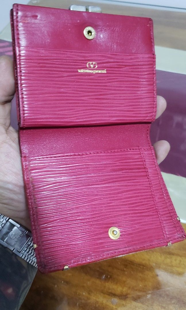 Valentino garavani (Category: Luxury Bags & Wallets) located in Manila. Submitted by mistej (Listing ID 1272447083, Image 2). Description: valentino garavani leather tripold walet authentic guaranteed chek detaild pic of condition.