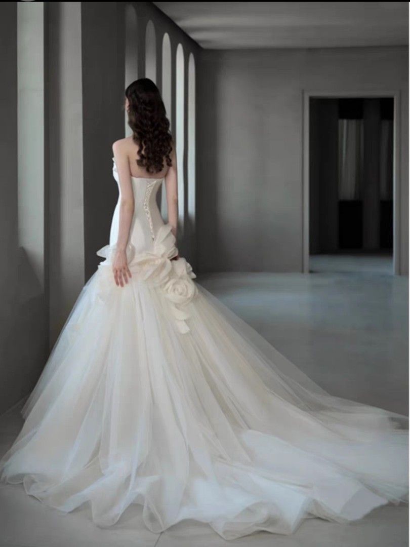 Aspen Fishtail Lace Wedding Dress - TC353 | Sentani Boutique