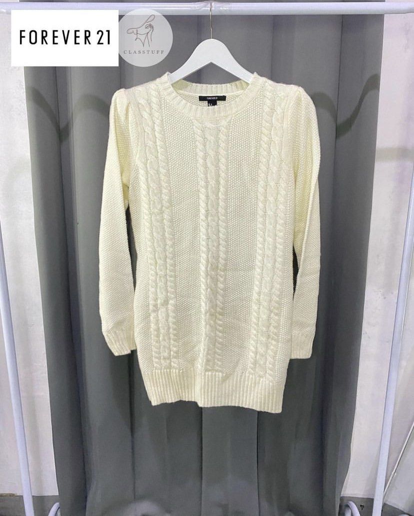 forever 21 white knit dress Forever21 Mini Knit Dress Womens M White Dolman Sleeve Boat Neck Casual NEW