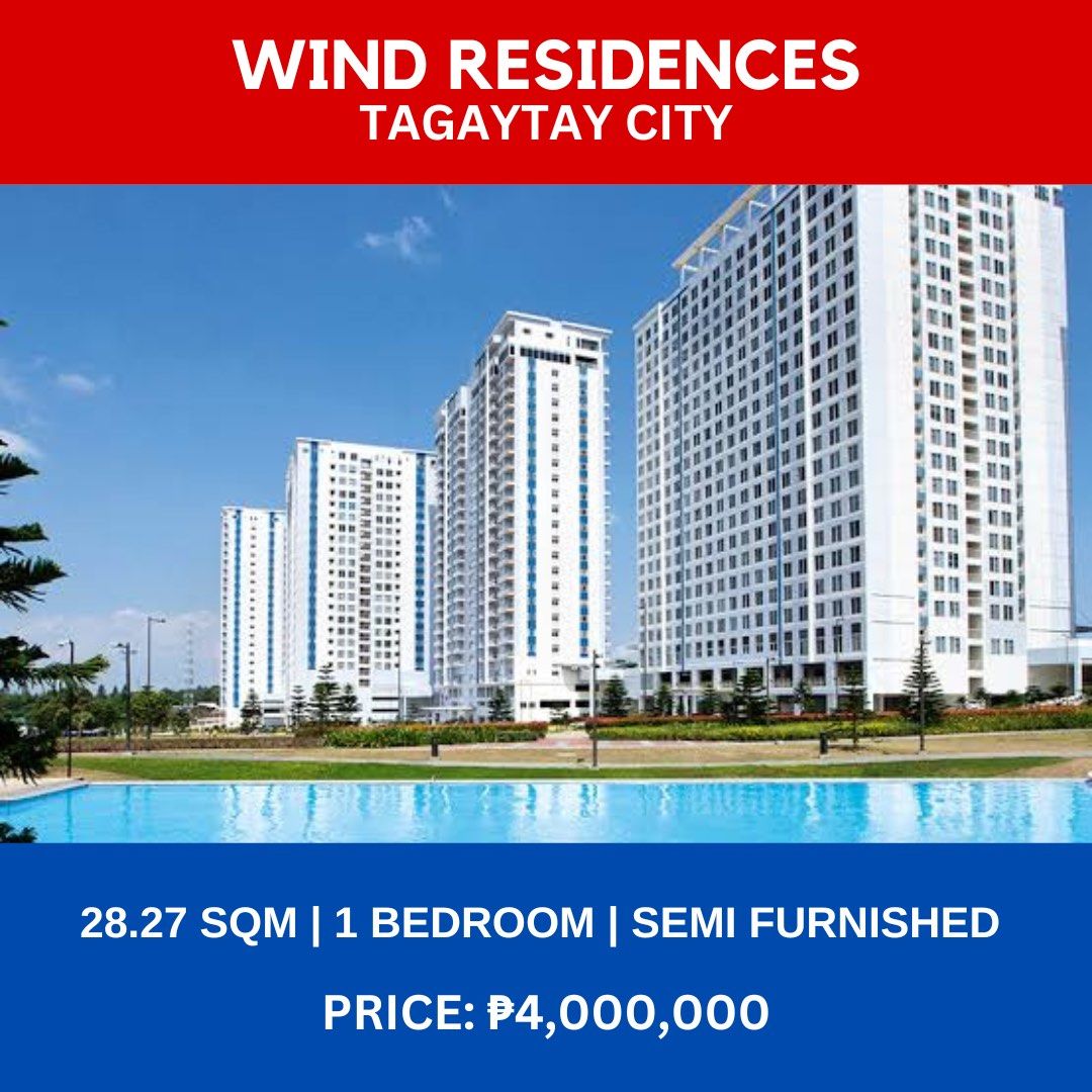 WIND RESIDENCES TAGAYTAY FOR SALE, Property, For Sale, Apartments
