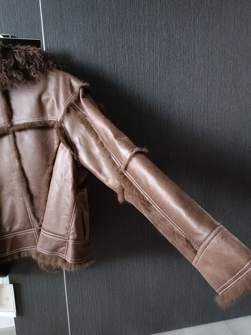Winter Jacket Sheep Rabbit fur Women s Fashion Coats