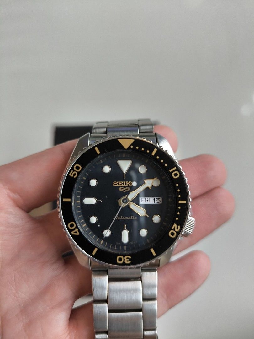 CHEAPEST Seiko 5 Gold tone watch Men s Fashion Watches Accessories Watches on Carousell