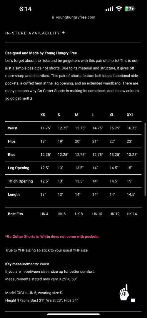 YHF GO GETTER SHORTS IN BLACK, Women's Fashion, Bottoms, Shorts on ...