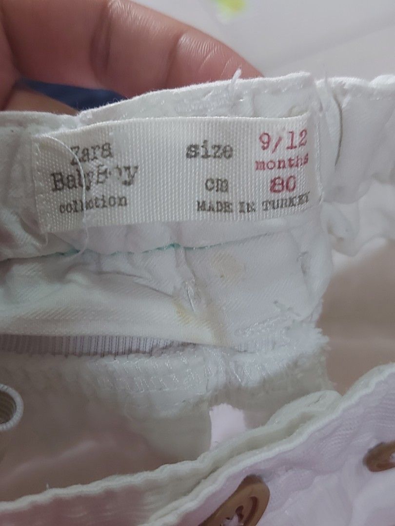 Zara Baby Boy White Shorts 1 to 2.5 yo, Babies & Kids, Babies & Kids