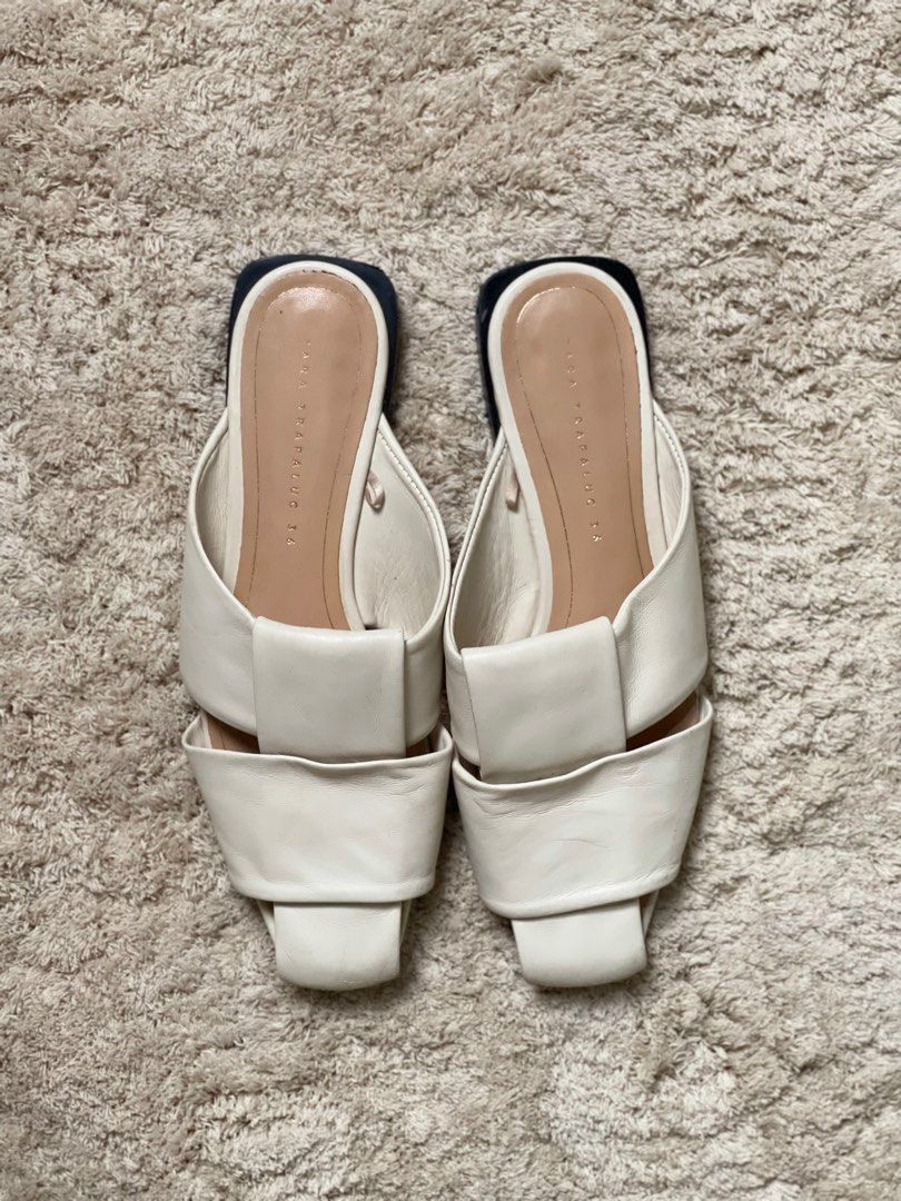 Zara join life leather mules outlet