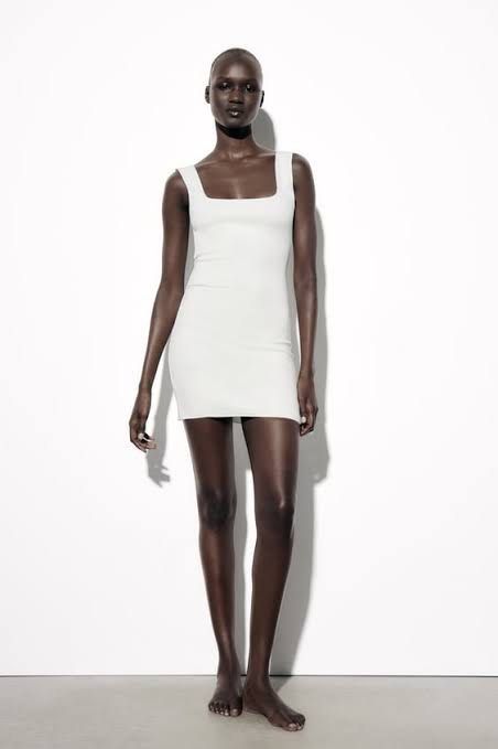 Zara Stretch Knit Short Fitted Dress, Women's Fashion, Dresses & Sets,  Dresses on Carousell