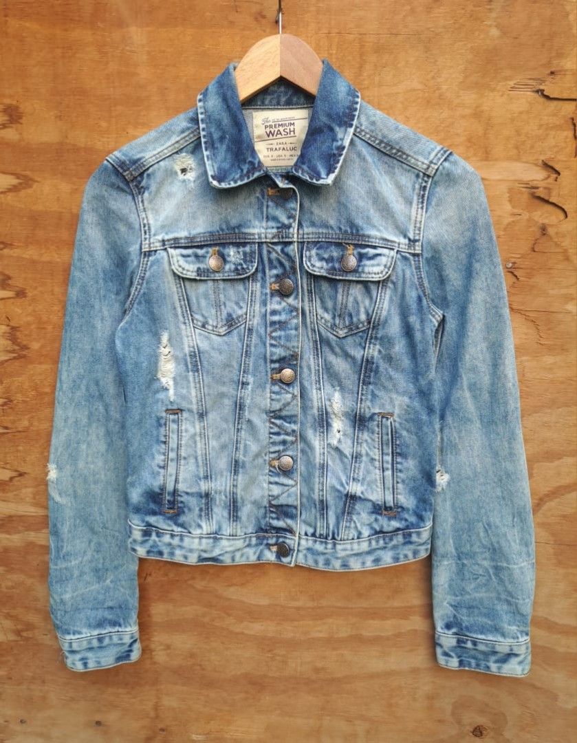 Zara trafaluc denim jacket new arrivals