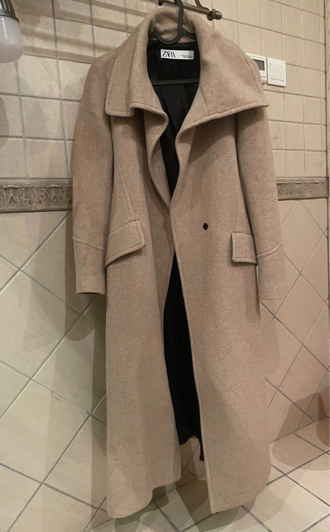 zara longline coat