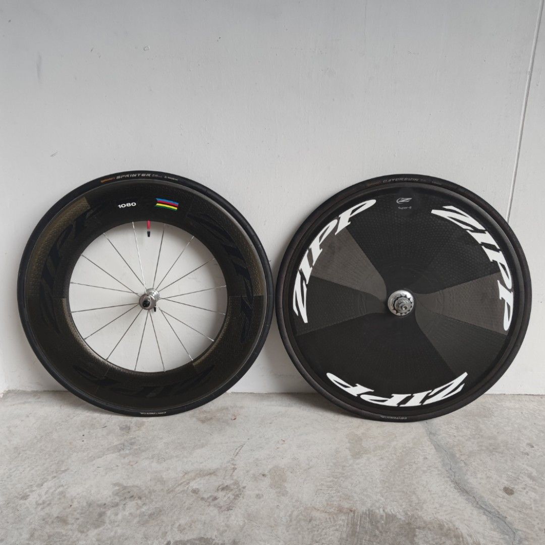 Bike Wheel Zipp 1080 Wheelset Zipp 1080 Super 9, Sports Equipment