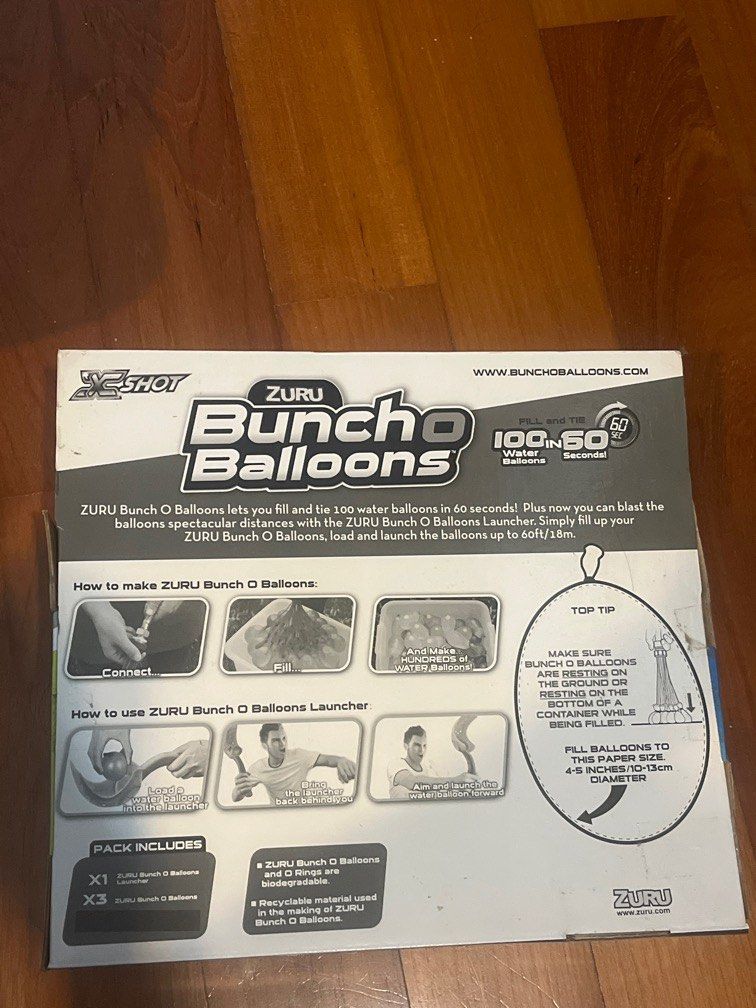 ZURU 5 SURPRISE TOY MINI BRANDS-BUNCH O BALLOONS WITH LAUNCER LOT OF 3