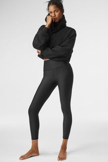 Popflex Supersculpt™ Flared Leggings with Pockets (Soft Touch) - Black