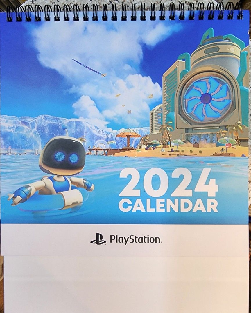 (售罄) 原裝全新 2024年 Sony Buddy 座枱月曆 Sony Playstation calendar 2024, 興趣及遊戲