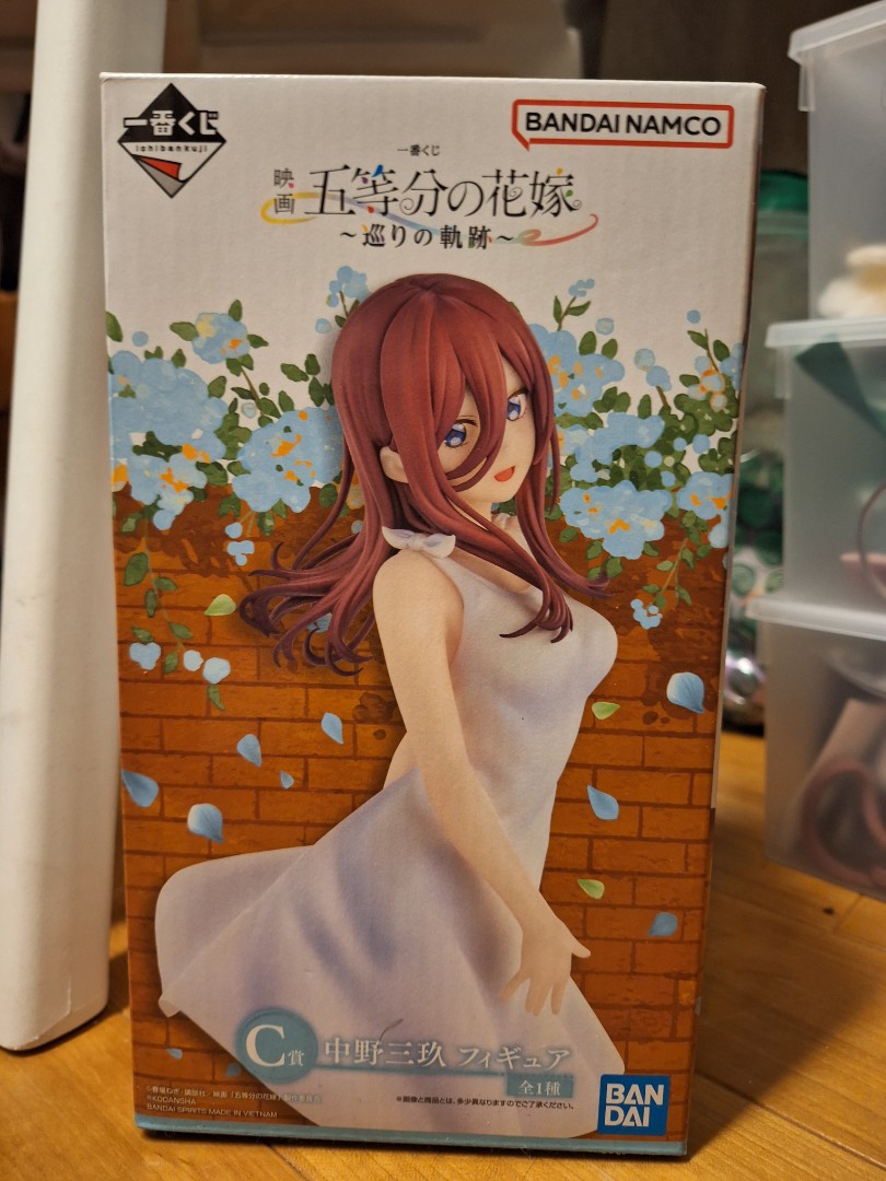 五等分的花嫁中野三玖一番賞figure, 興趣及遊戲, 玩具& 遊戲類- Carousell