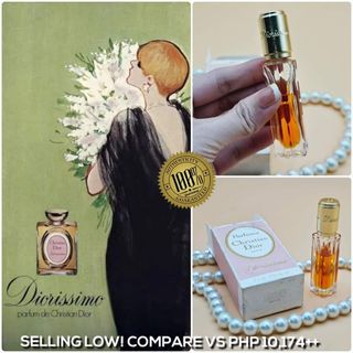 💯% Authentic CHRISTIAN DIOR®️️ "Diorrisimo" Vintage Mini Parfum Extrait in 7.5 ml - FROM JAPAN