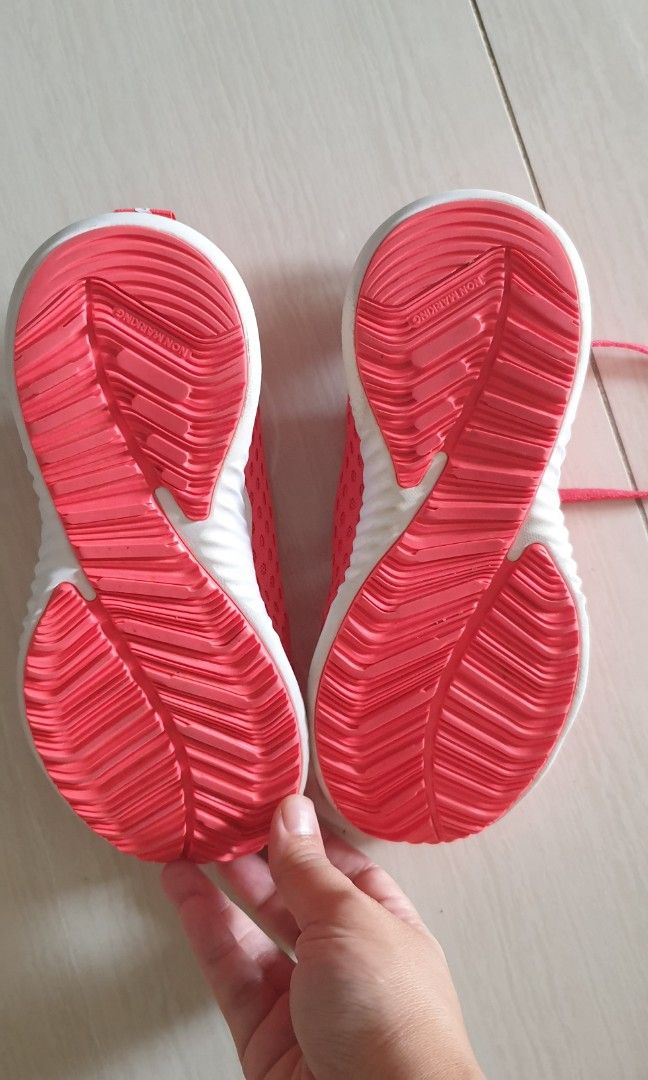 Red adidas best sale girl shoes