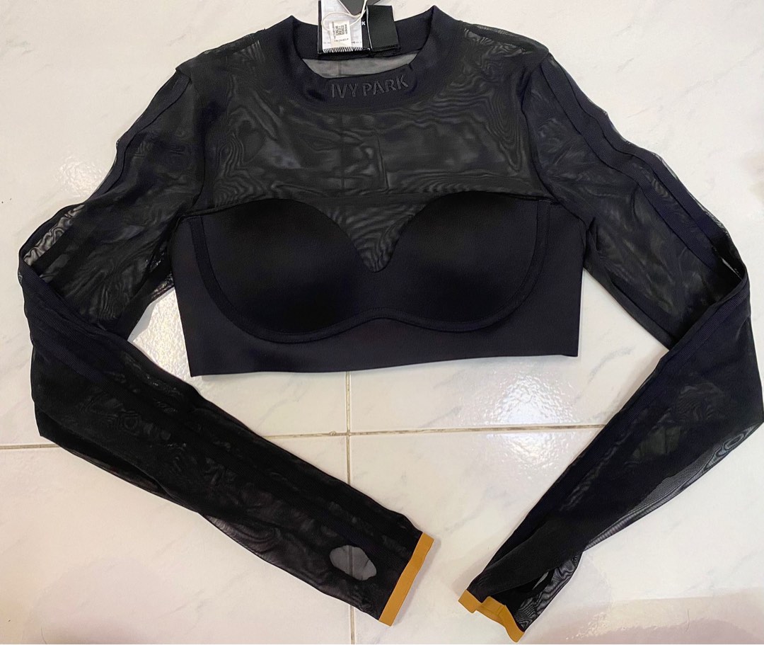 Adidas Ivy Park Long Sleeve Mesh Top Women s Fashion Tops Longsleeves on Carousell