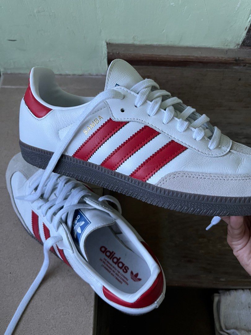 Adidas originals samba red sales