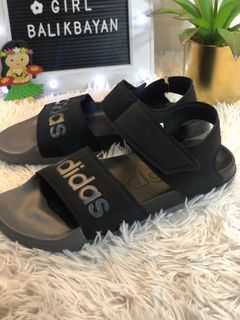 ADIDAS sleek black sandals