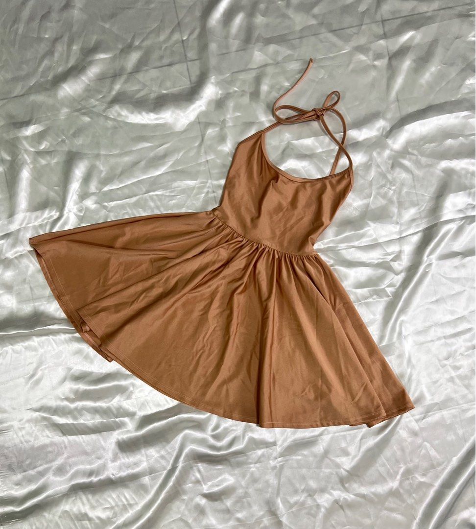 American Apparel Nude Tricot Dress Women s Fashion Dresses