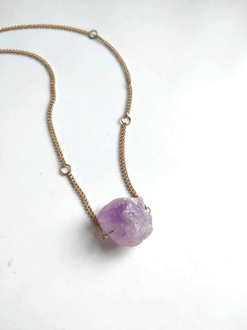 Real sales amethyst necklace
