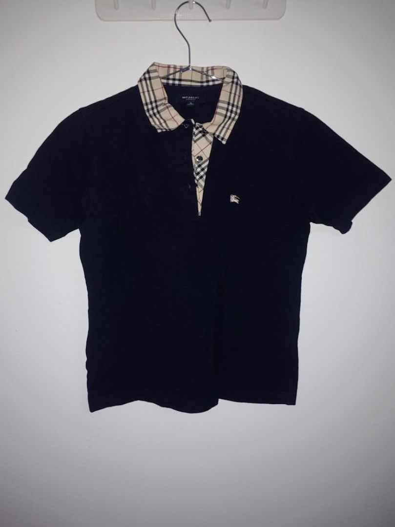 Burberry pique polo shirt Women s Fashion Tops Shirts on Carousell
