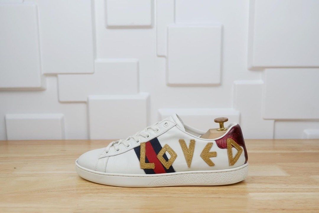 Authentic Gucci Ace Loved Sneakers, Men's Fashion, Footwear, Sneakers ...