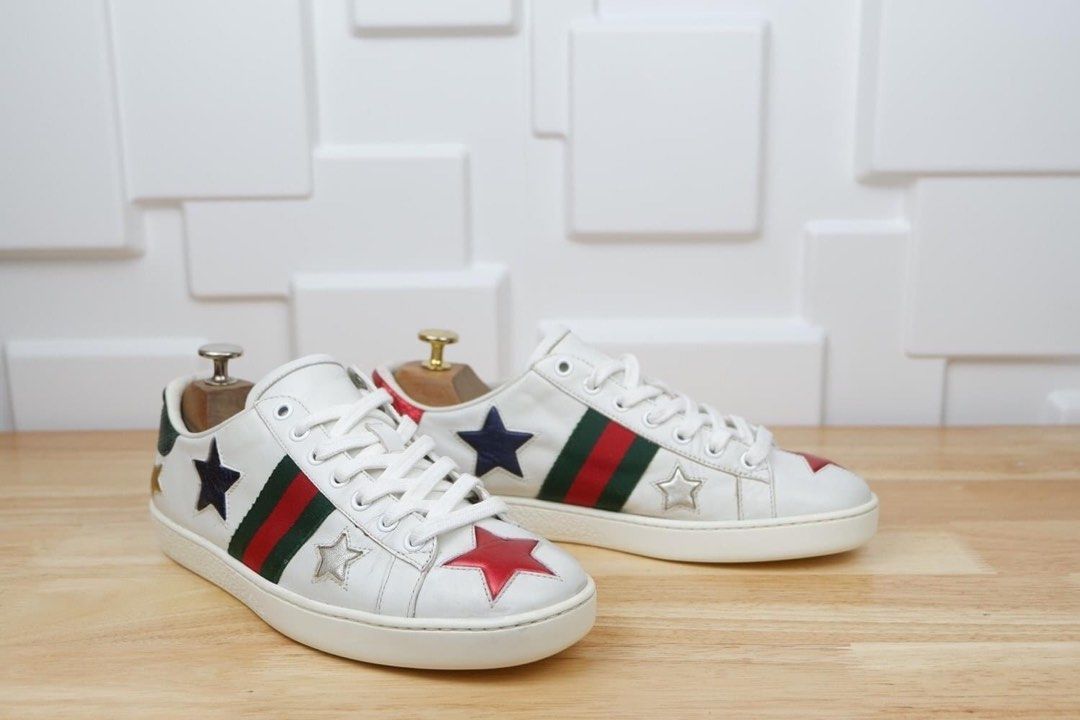 Authentic Gucci Ace Star Sneakers Women s Fashion Footwear